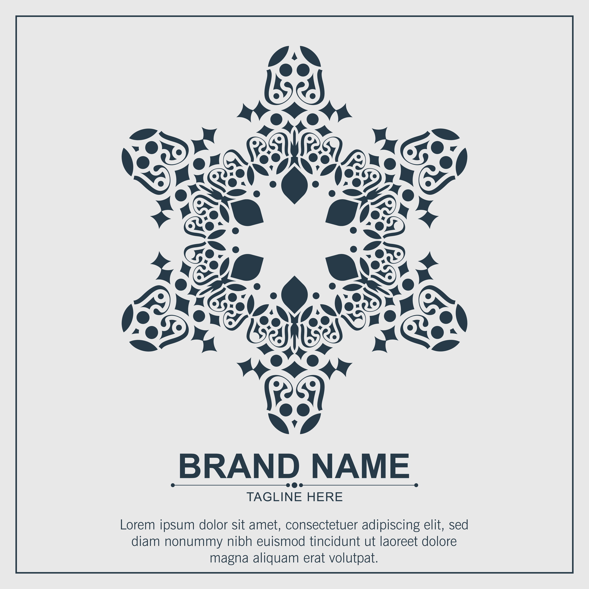 Mandala flat background design template 27423558 Vector Art at Vecteezy