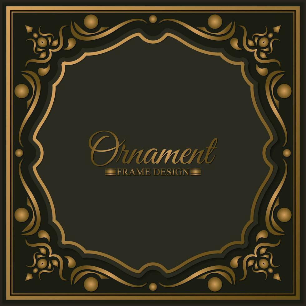 Elegant decorative frame design background vector