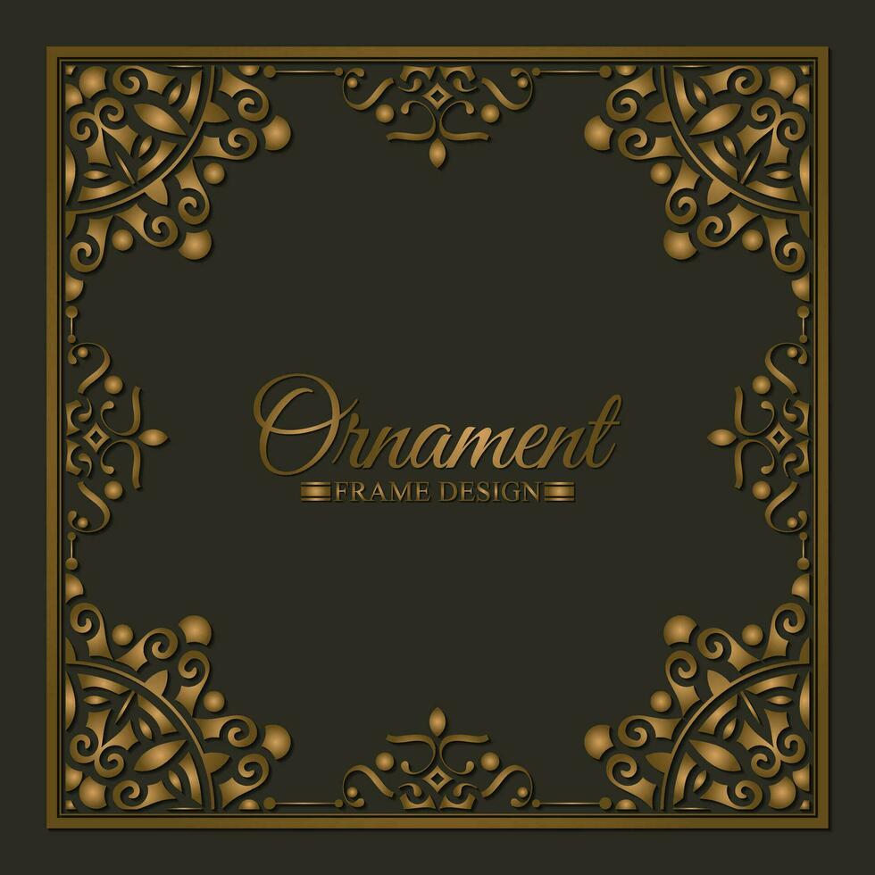 Elegant decorative frame design background vector