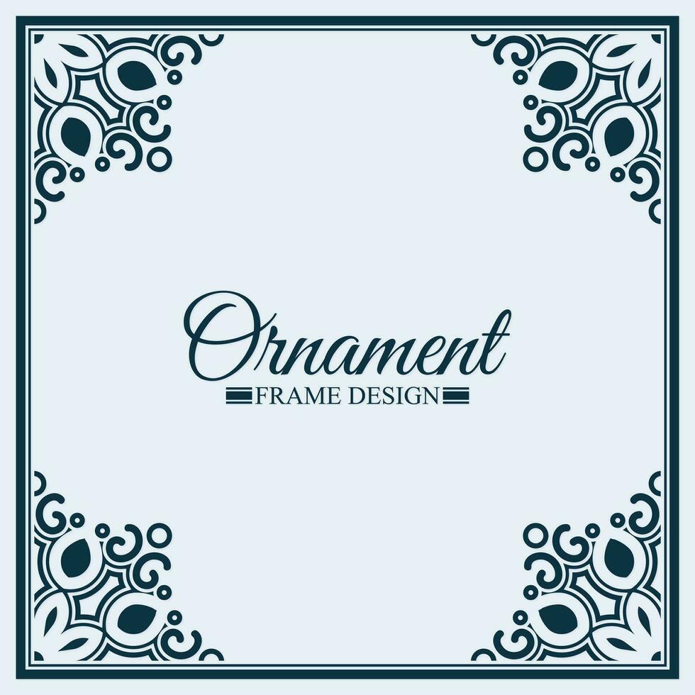 Elegant decorative frame design background vector