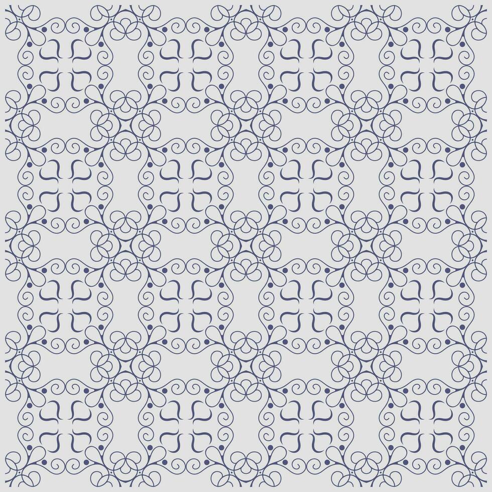 flat ornament line pattern design vector