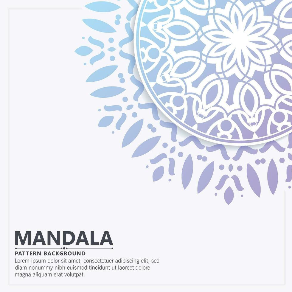 Colorful decorative mandala background vector