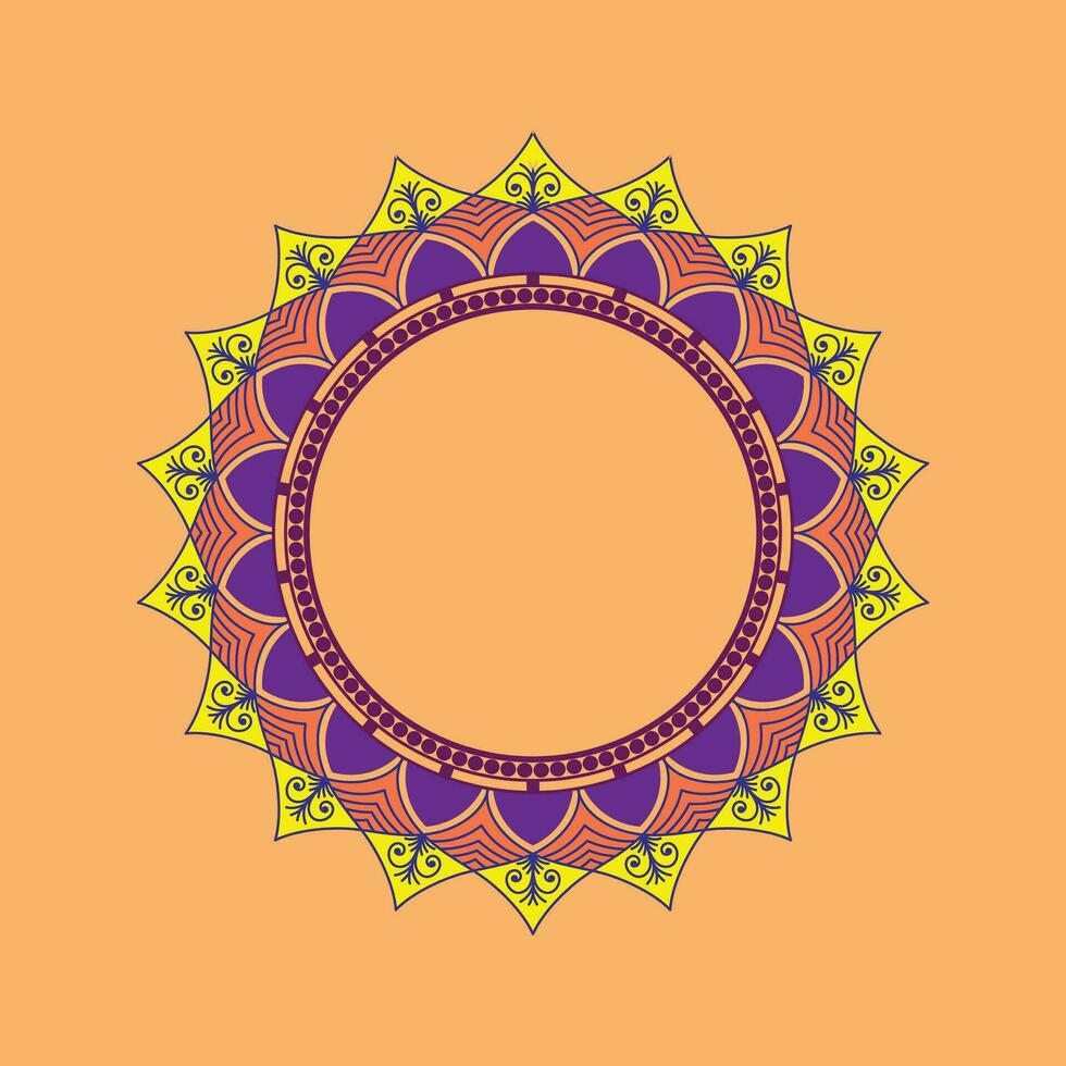 circular modelo en formar de mandala con flor para alheña, tatuaje, decoración. decorativo ornamento en étnico oriental estilo. mano dibujado antecedentes. islam, Arábica, indio. mandalas para colorante libro. vector