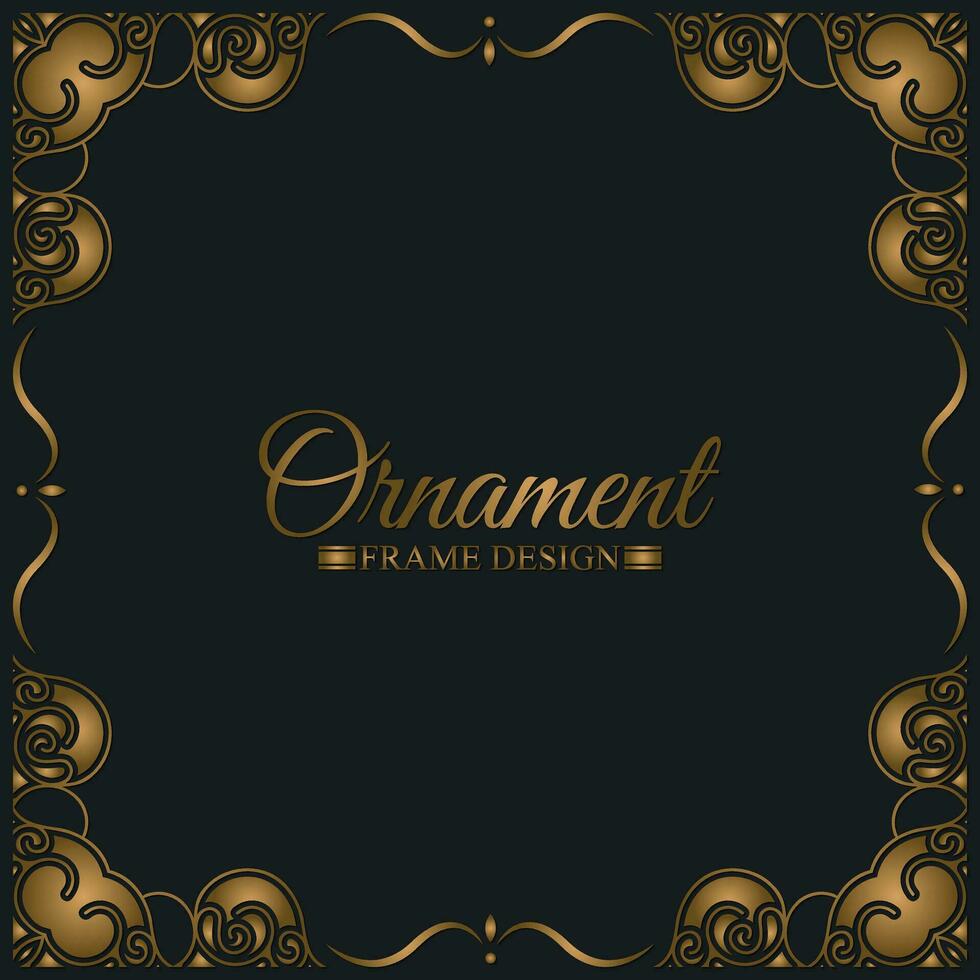 Elegant decorative frame design background vector