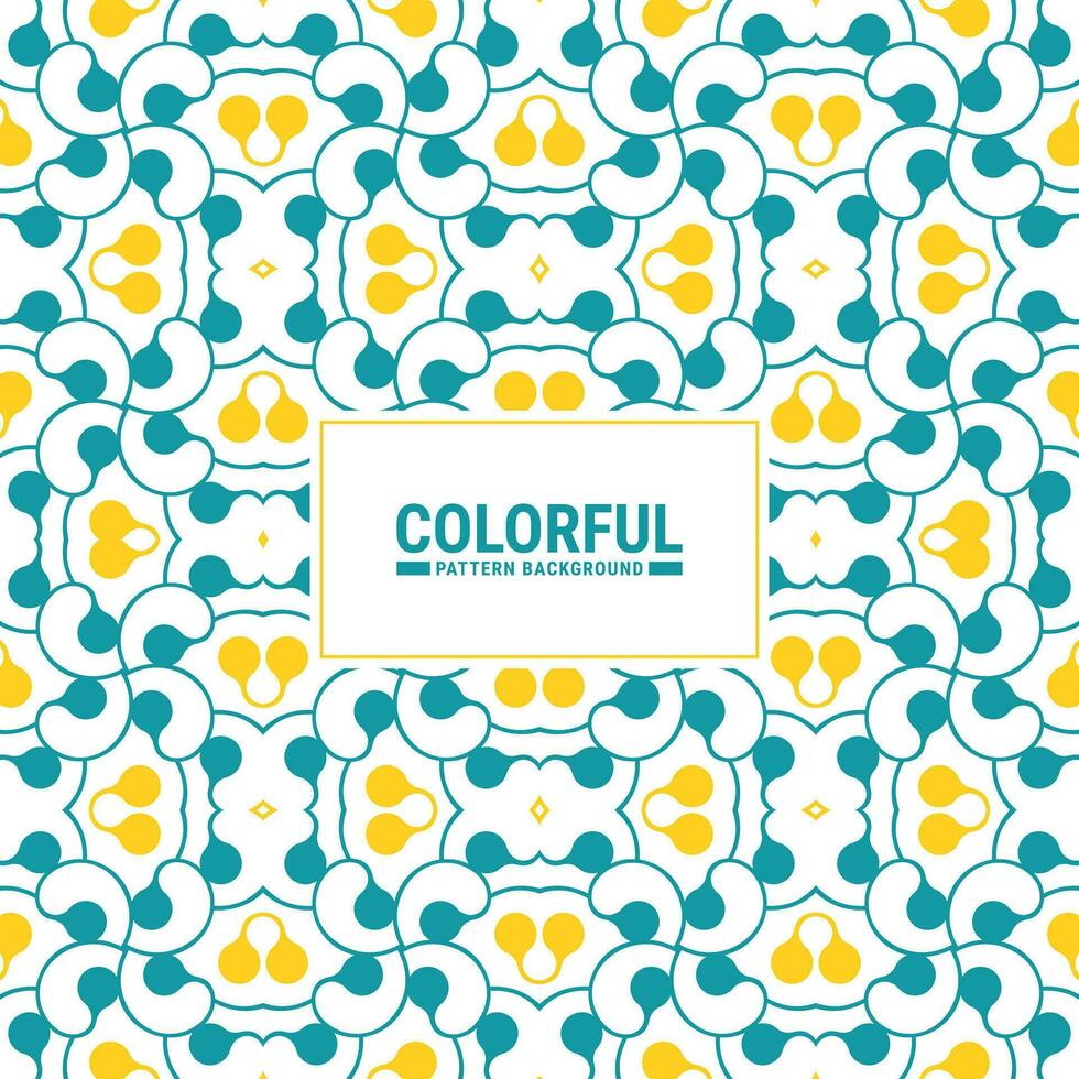 Colorful abstract geometric pattern design vector