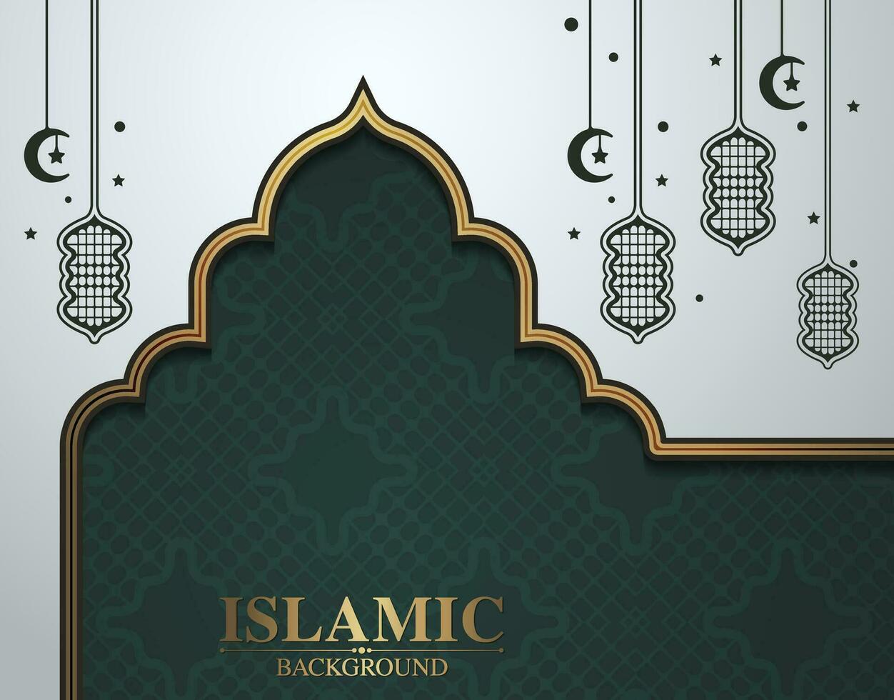 Elegant decoration islamic background vector