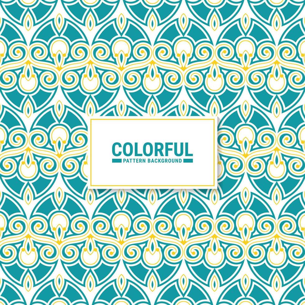 Colorful abstract geometric pattern design vector