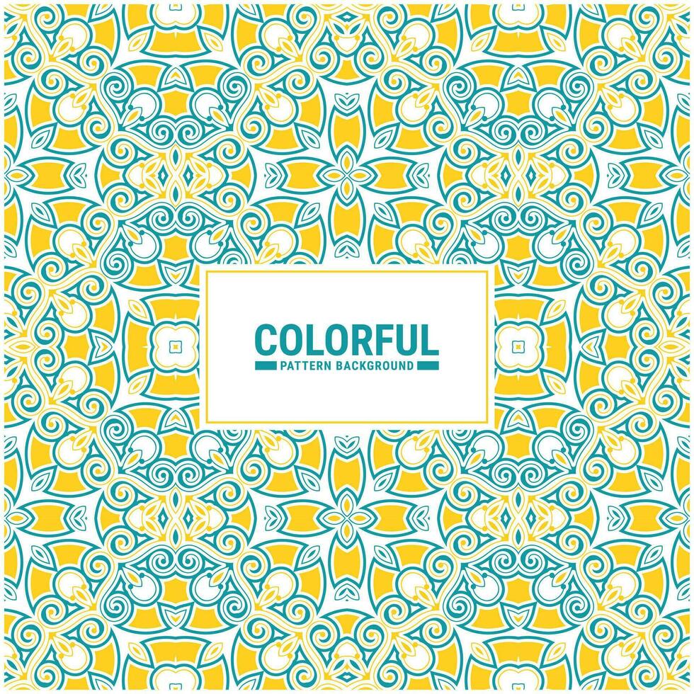 Colorful abstract geometric pattern design vector