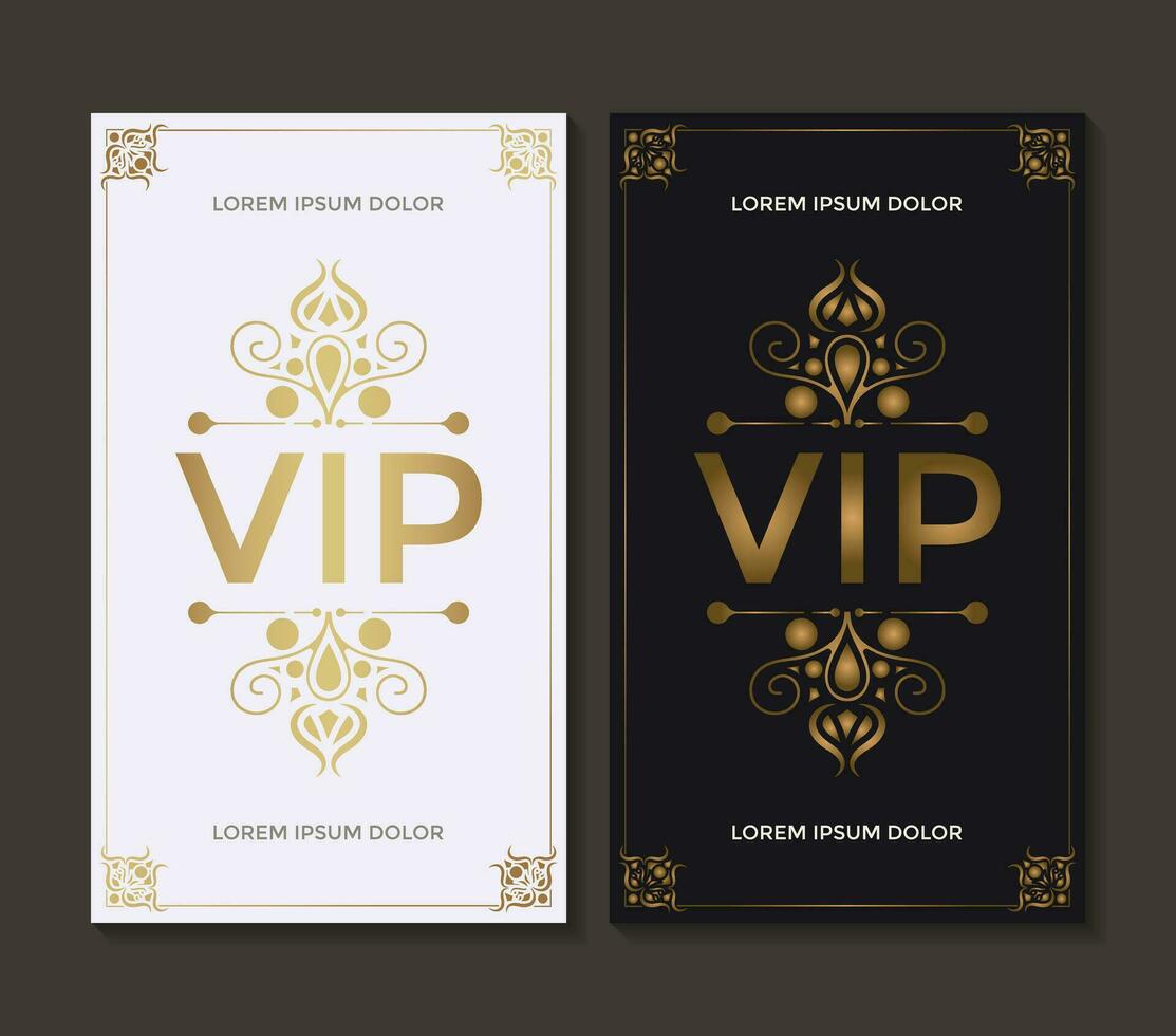 Elegant gold VIP ornament background vector