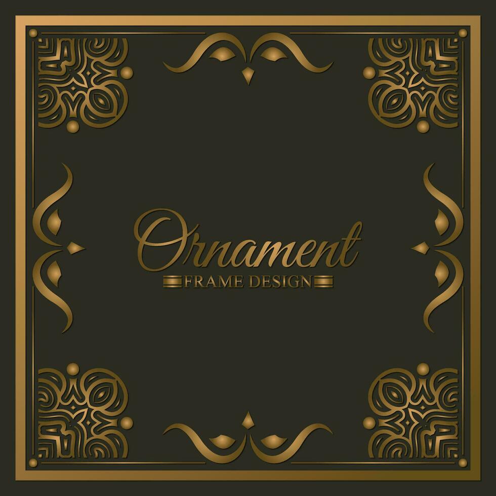 Elegant decorative frame design background vector