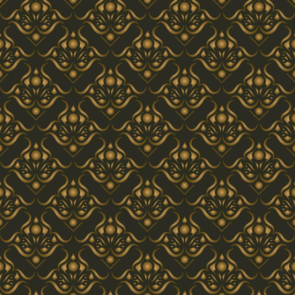 luxury dark seamless pattern background vector