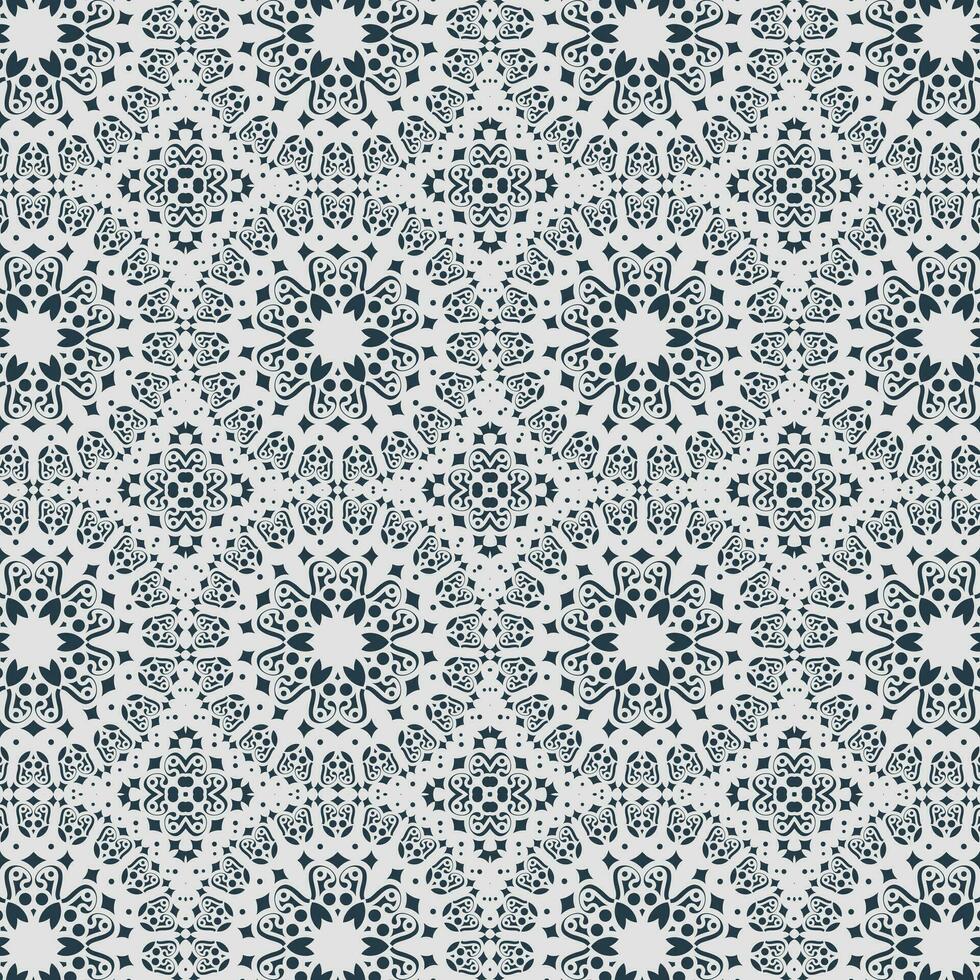 Flat mandala seamless pattern template vector
