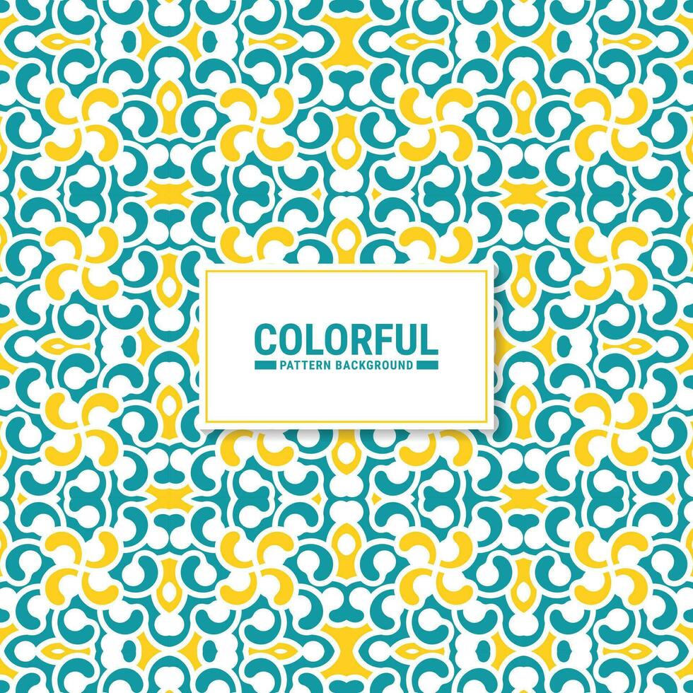 Colorful abstract geometric pattern design vector