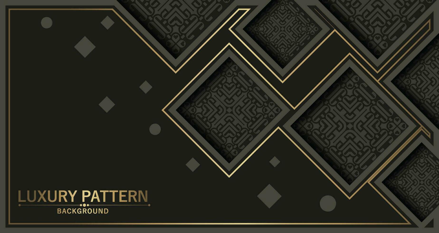 Elegant pattern style dark background vector