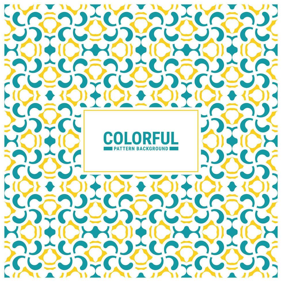 Colorful abstract geometric pattern design vector
