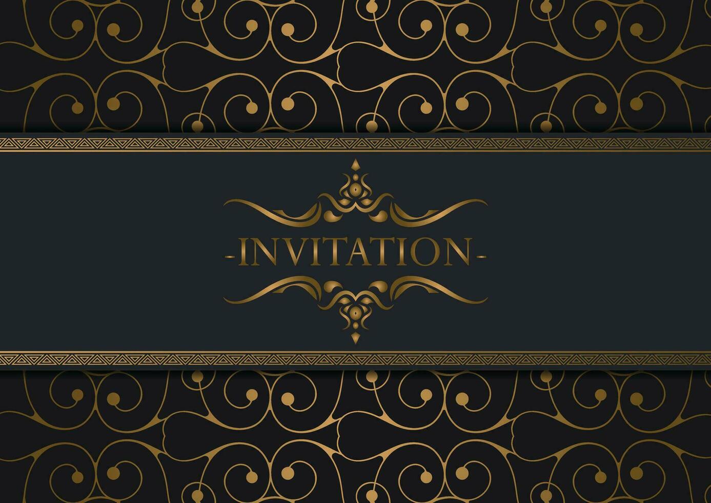 luxury invitation background style ornamental pattern vector