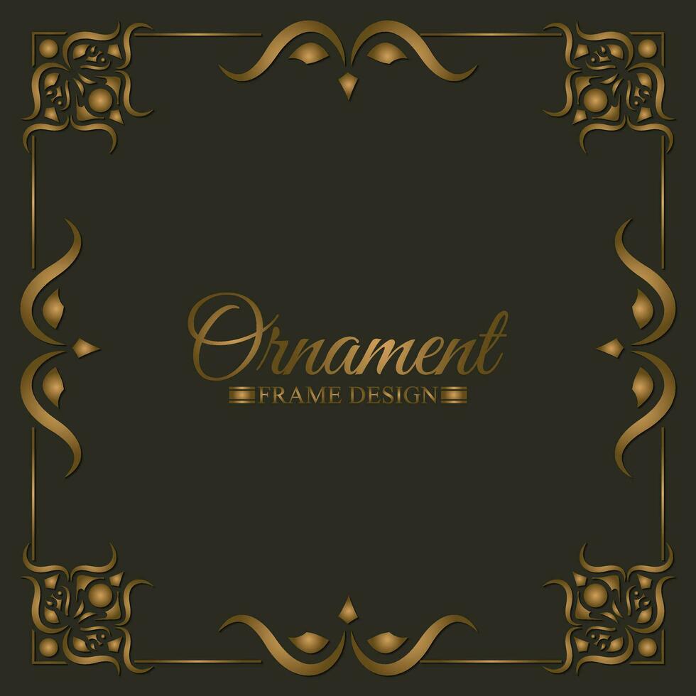 Elegant decorative frame design background vector