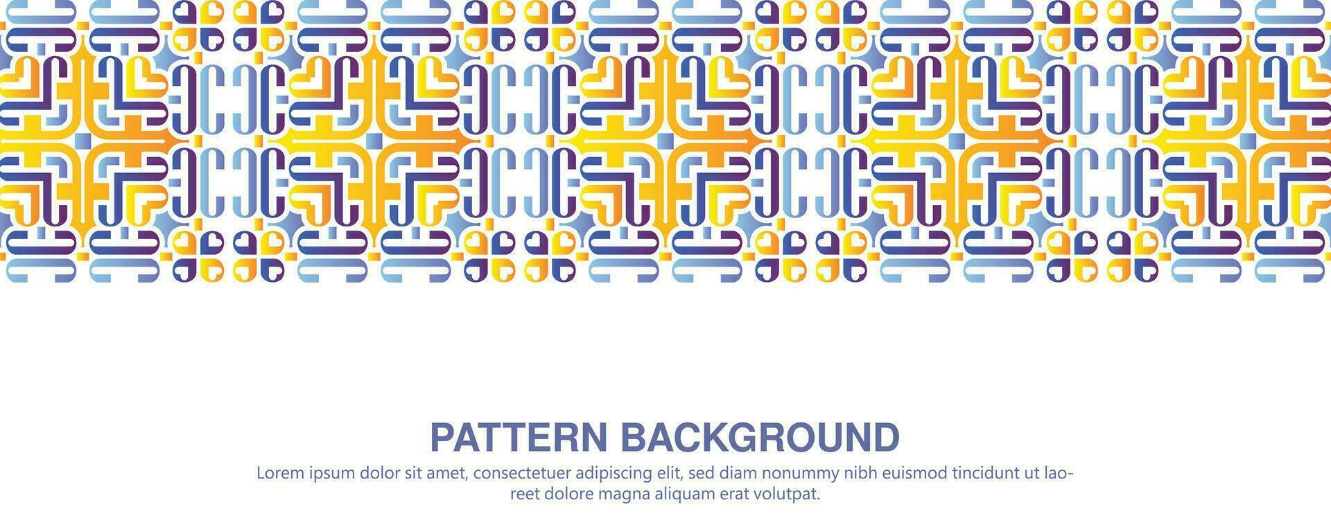 colorful ornament pattern design background vector