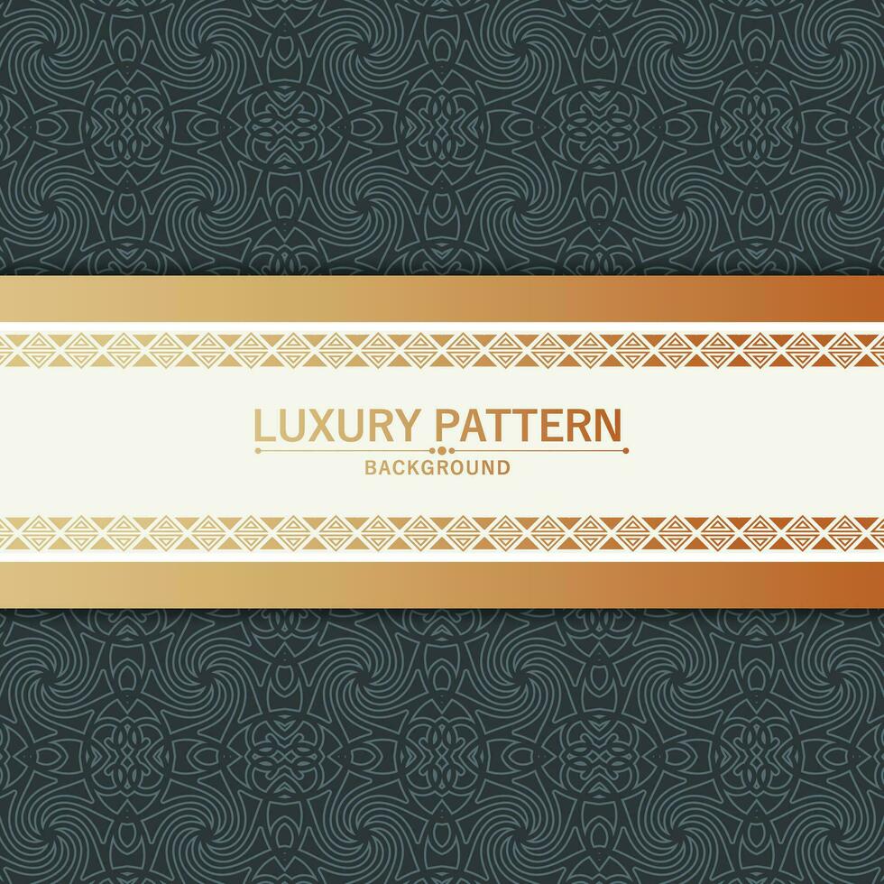 Elegant pattern style dark background vector