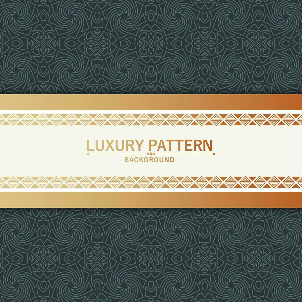 Elegant pattern style dark background vector