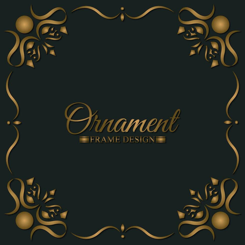 Elegant decorative frame design background vector