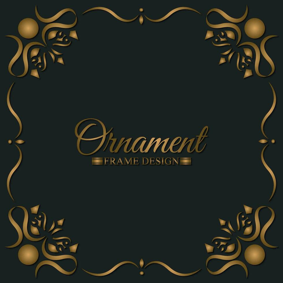 elegante fondo de diseño de marco decorativo vector