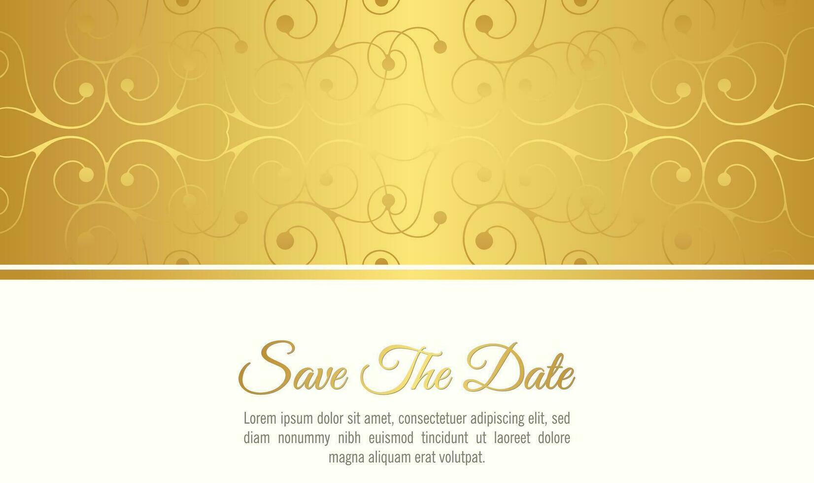 luxury White invitation background style ornamental pattern vector
