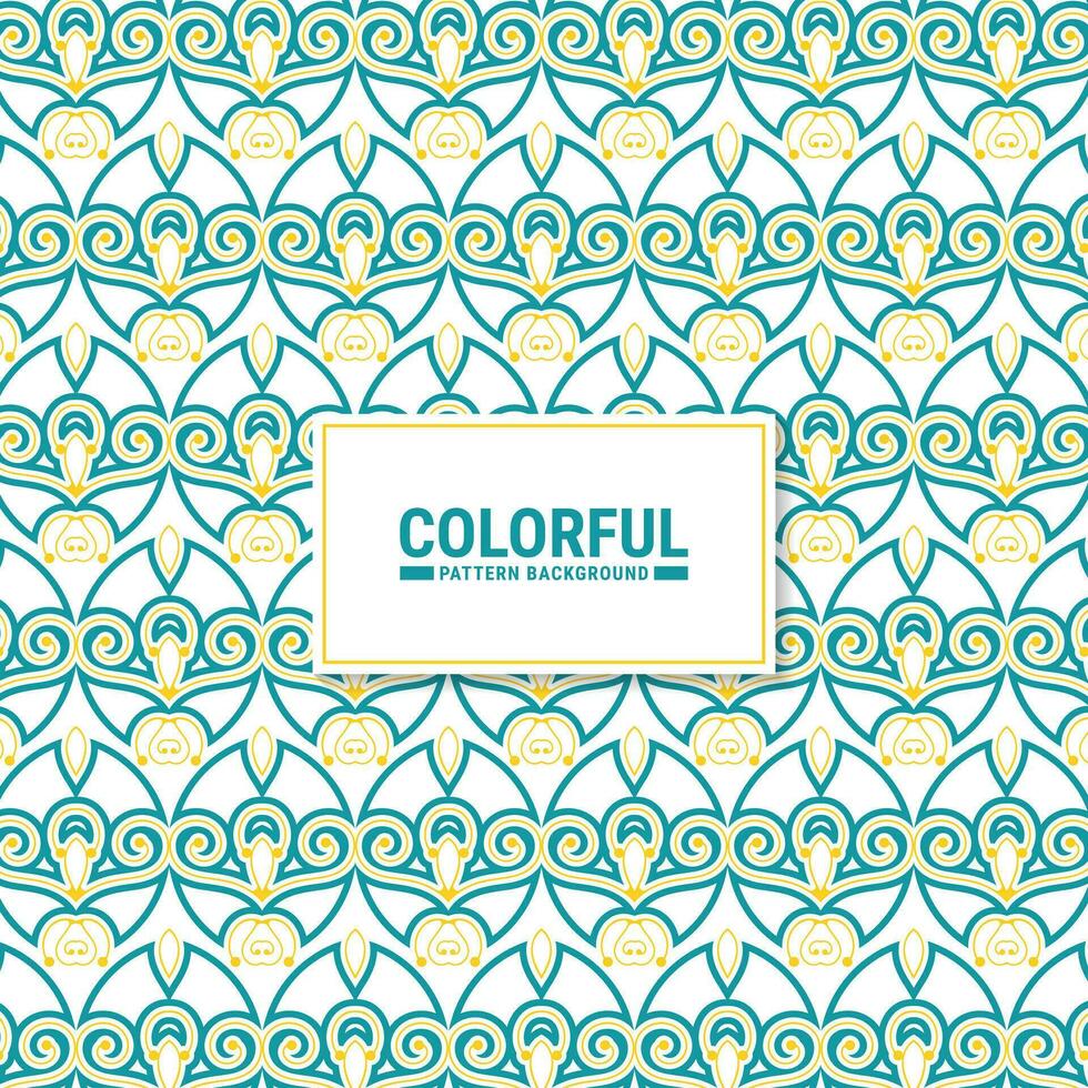 Colorful abstract geometric pattern design vector