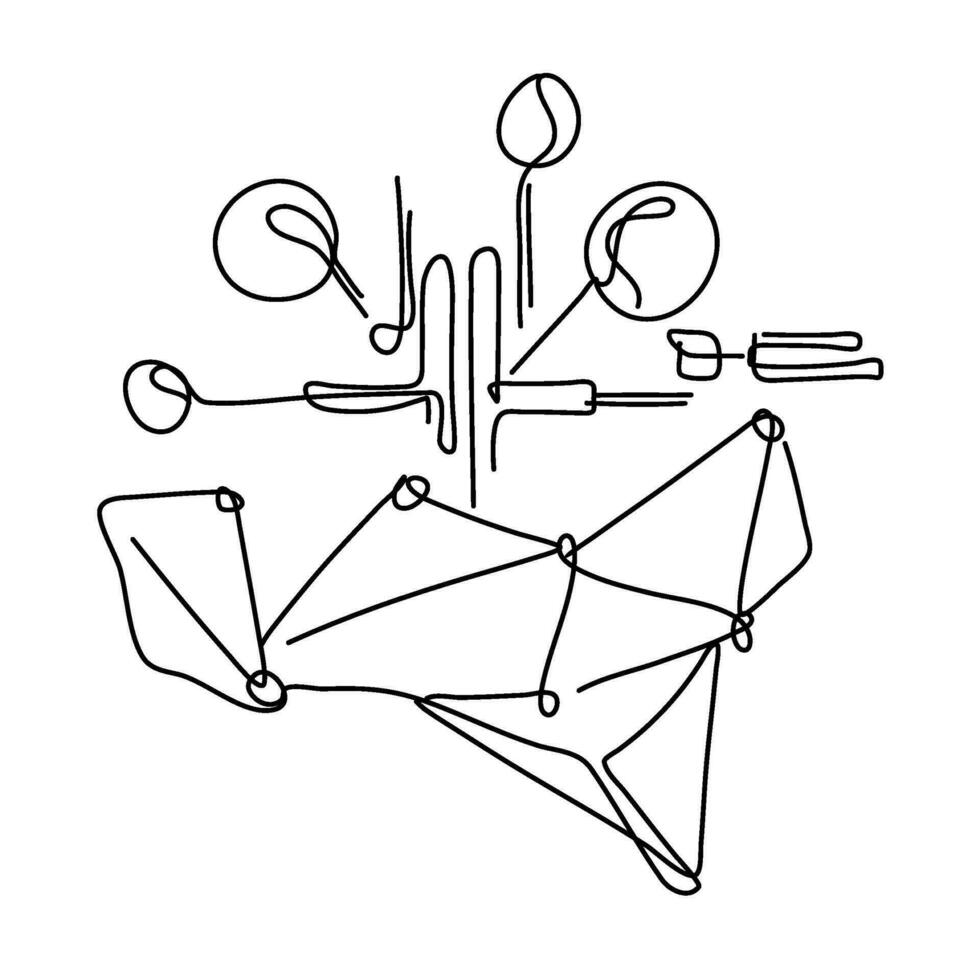 Neural network connections are a crucial aspect of artificial intelligence, allowing machines to simulate the complex connections and functions of the human brain vector
