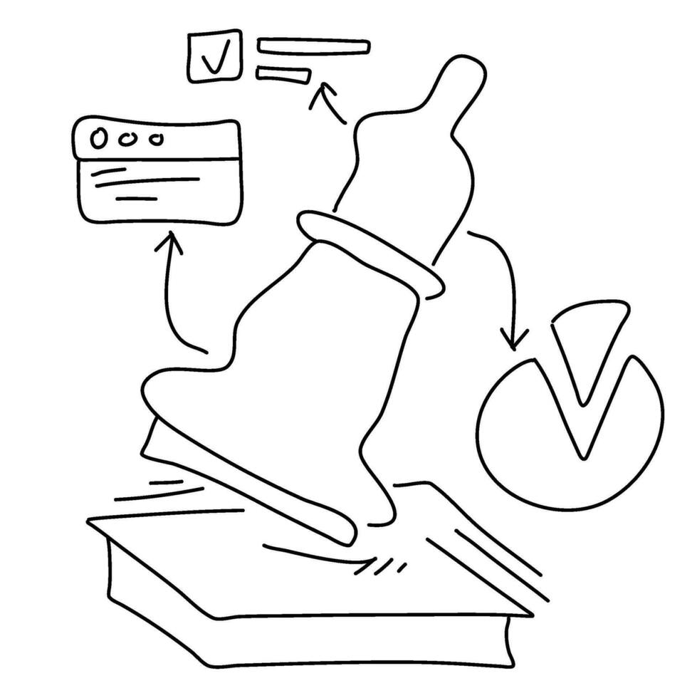 Flat Illustration Outline Intelligence Chess King Mind is used for website UI UX, symbolizing strategic thinking. It adds visually engaging content vector