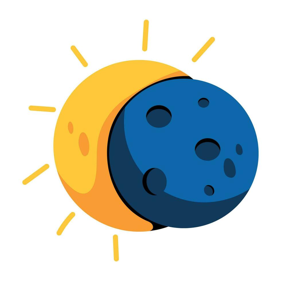 Trendy Solar Eclipse vector