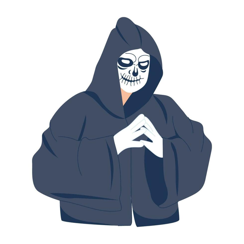 Trendy Grim Reaper vector