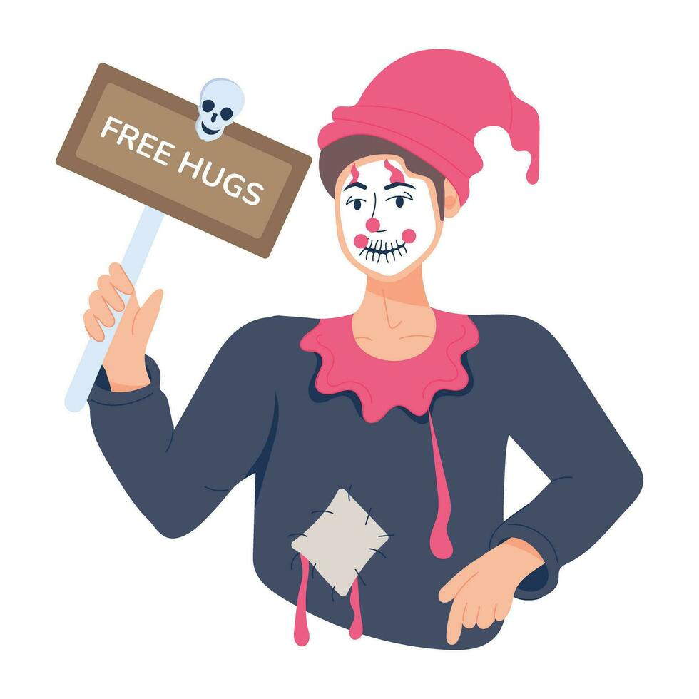 Trendy Free Hugs vector