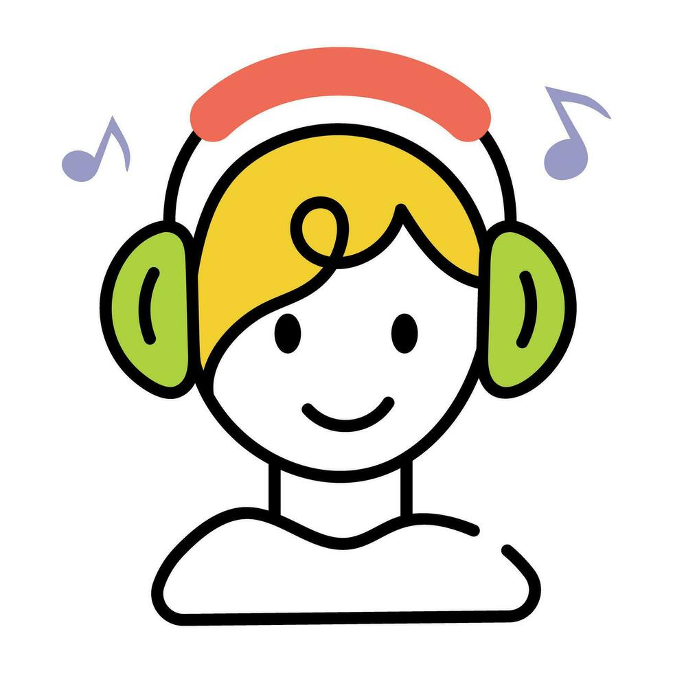 Trendy Enjoy Music vector