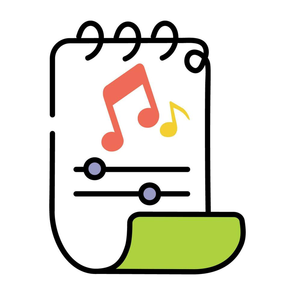 Trendy Music Composition vector