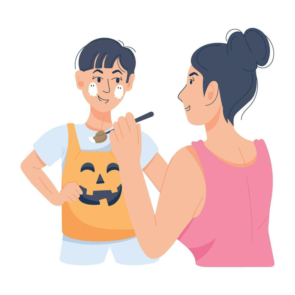 Trendy Halloween Paint vector