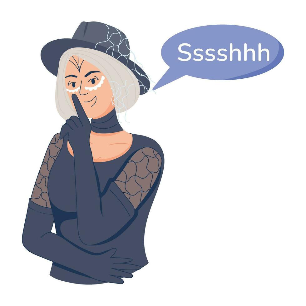 Trendy Evil Girl vector