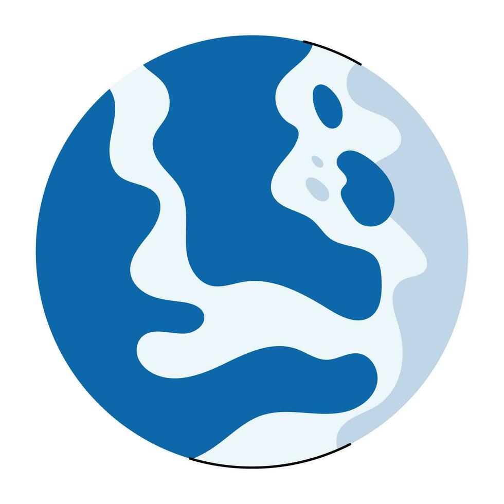 Trendy Moon Planet vector