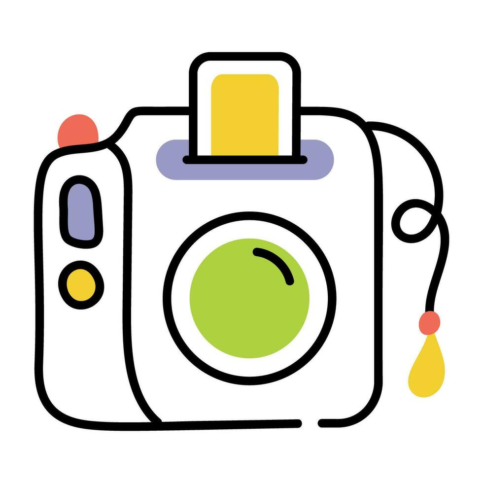 Trendy Digital Camera vector