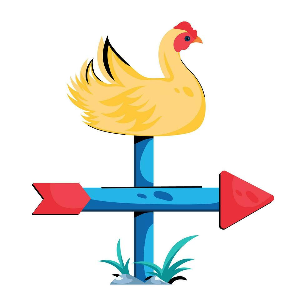 Trendy Weathercock Concepts vector