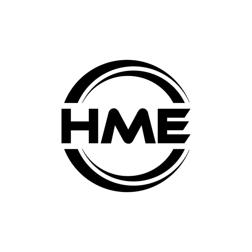 hme logo diseño, inspiración para un único identidad. moderno elegancia y creativo diseño. filigrana tu éxito con el sorprendentes esta logo. vector