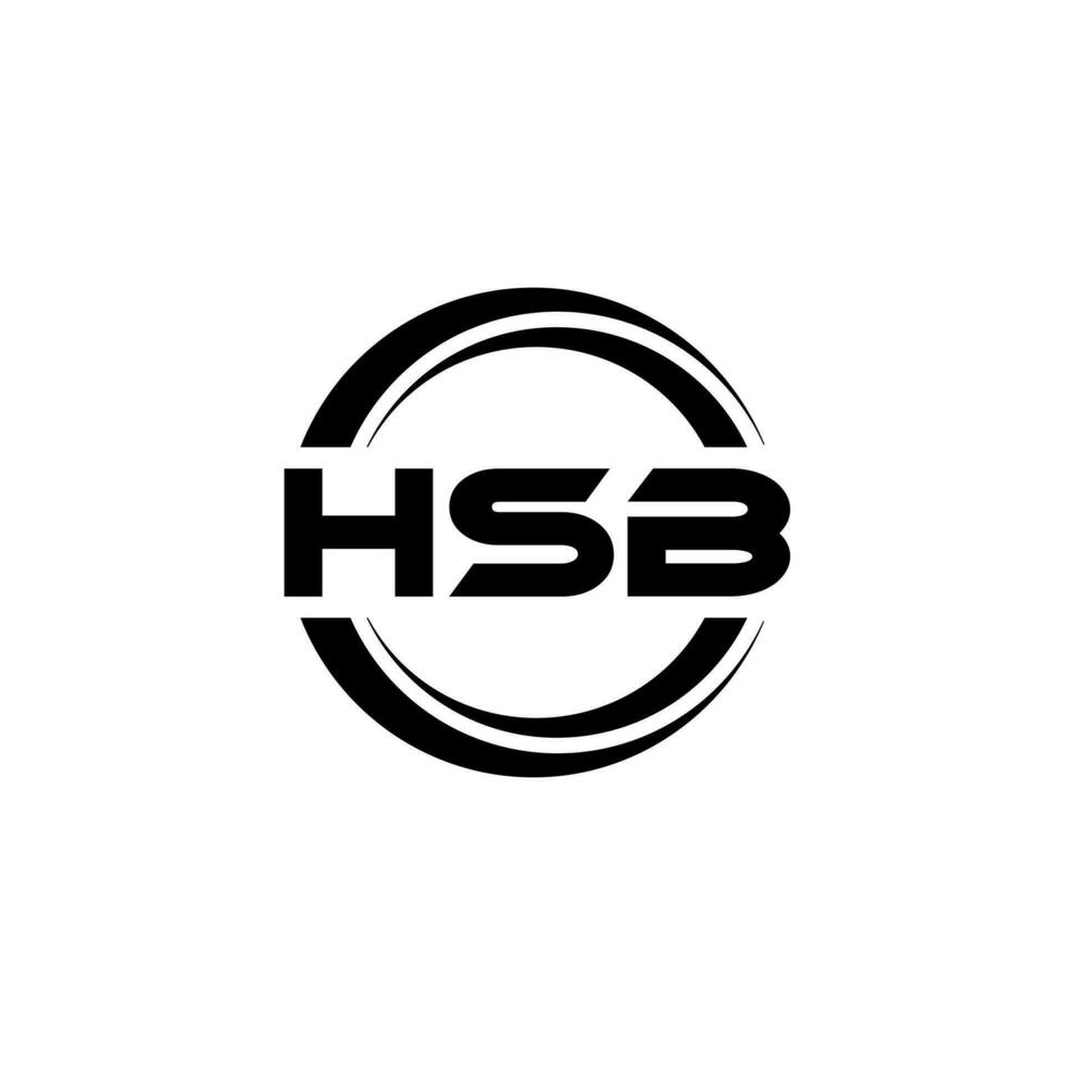 hsb logo diseño, inspiración para un único identidad. moderno elegancia y creativo diseño. filigrana tu éxito con el sorprendentes esta logo. vector