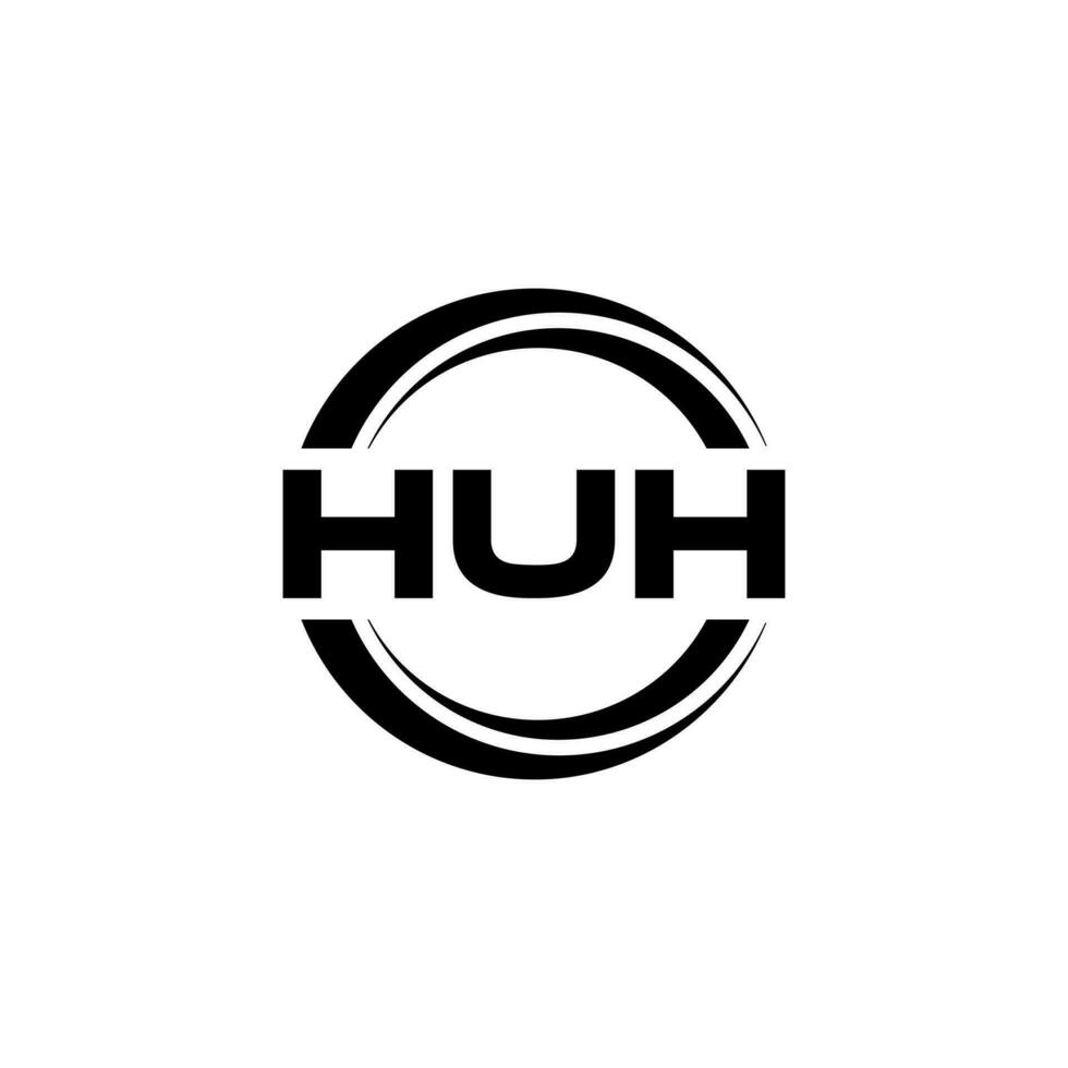 HUH Logo Design, Inspiration for a Unique Identity. Modern Elegance and Creative Design. Watermark Your Success with the Striking this Logo. vector