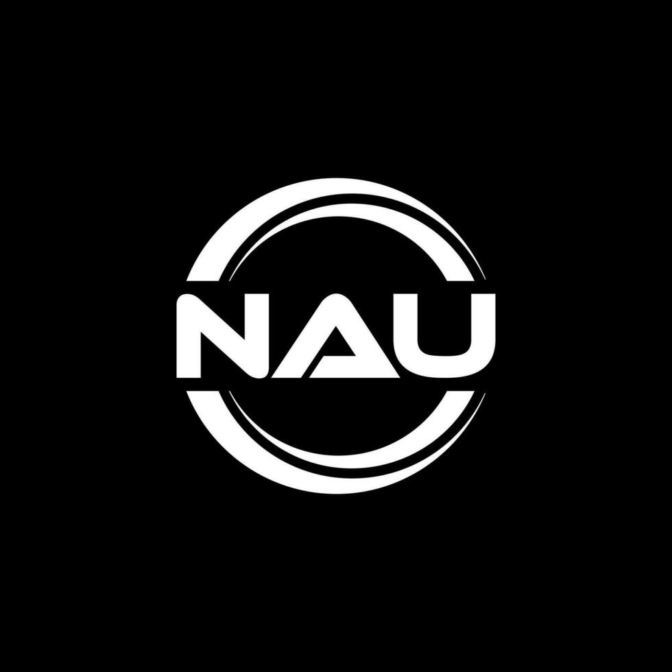 NAU Logo Design, Inspiration for a Unique Identity. Modern Elegance and Creative Design. Watermark Your Success with the Striking this Logo. vector