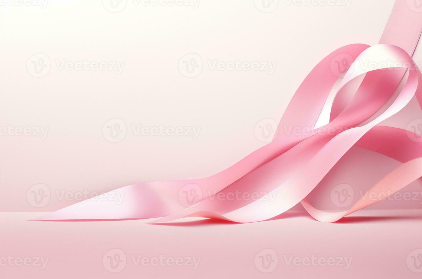 rosado cinta. pecho cáncer día. lucha en contra cáncer. generativo ai foto