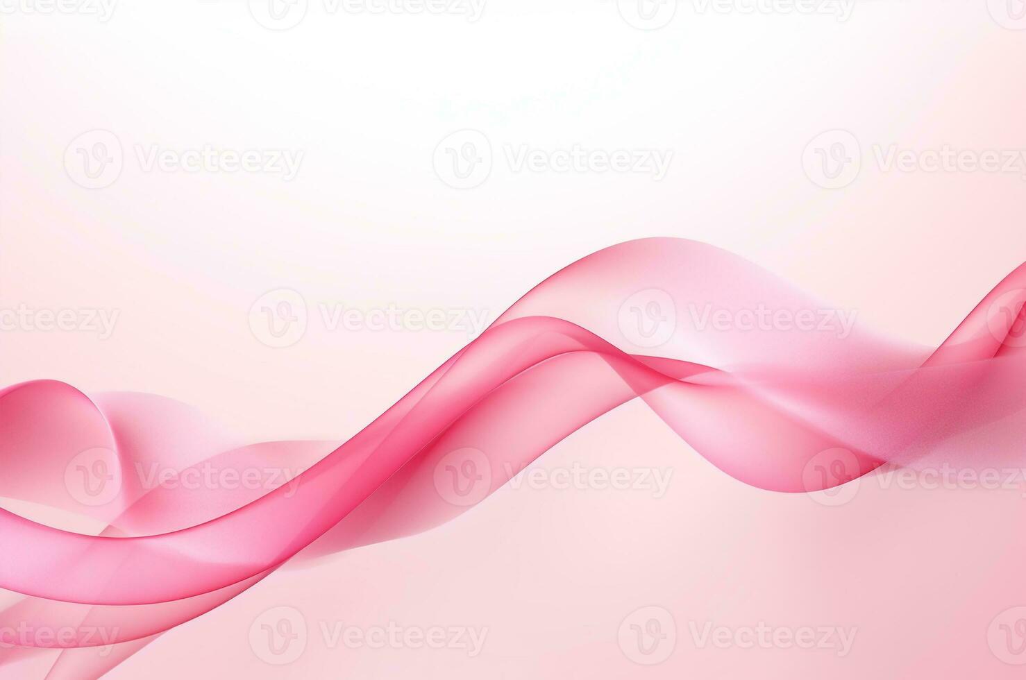 Pink ribbon. Breast Cancer Day. Woman is disease. Generative AI photo