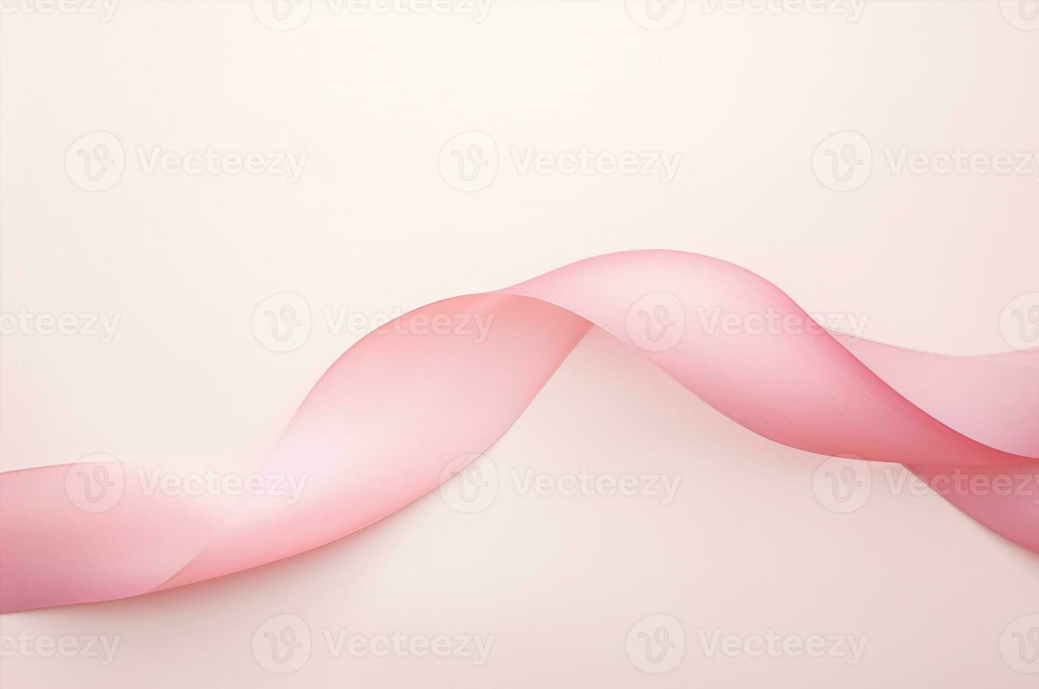 Breast cancer background. pink ribbon. Generative AI photo