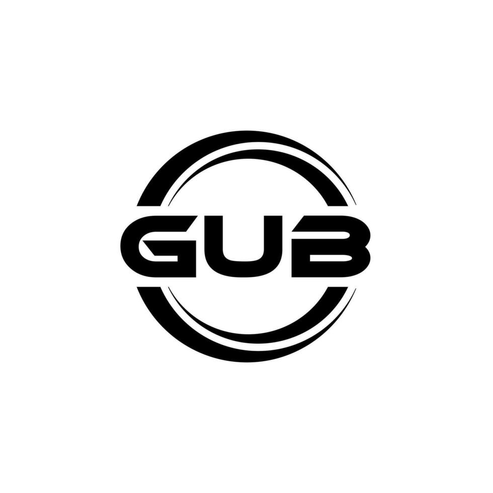 gub logo diseño, inspiración para un único identidad. moderno elegancia y creativo diseño. filigrana tu éxito con el sorprendentes esta logo. vector