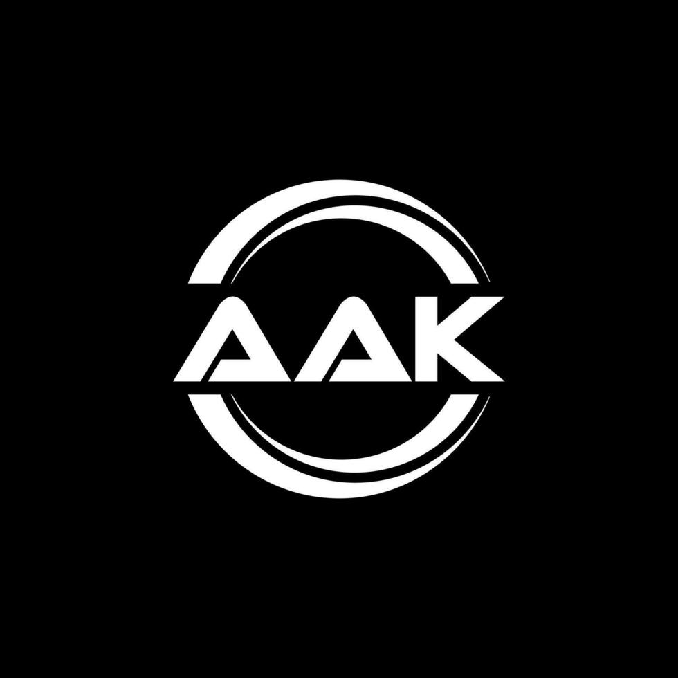 aak logo diseño, inspiración para un único identidad. moderno elegancia y creativo diseño. filigrana tu éxito con el sorprendentes esta logo. vector