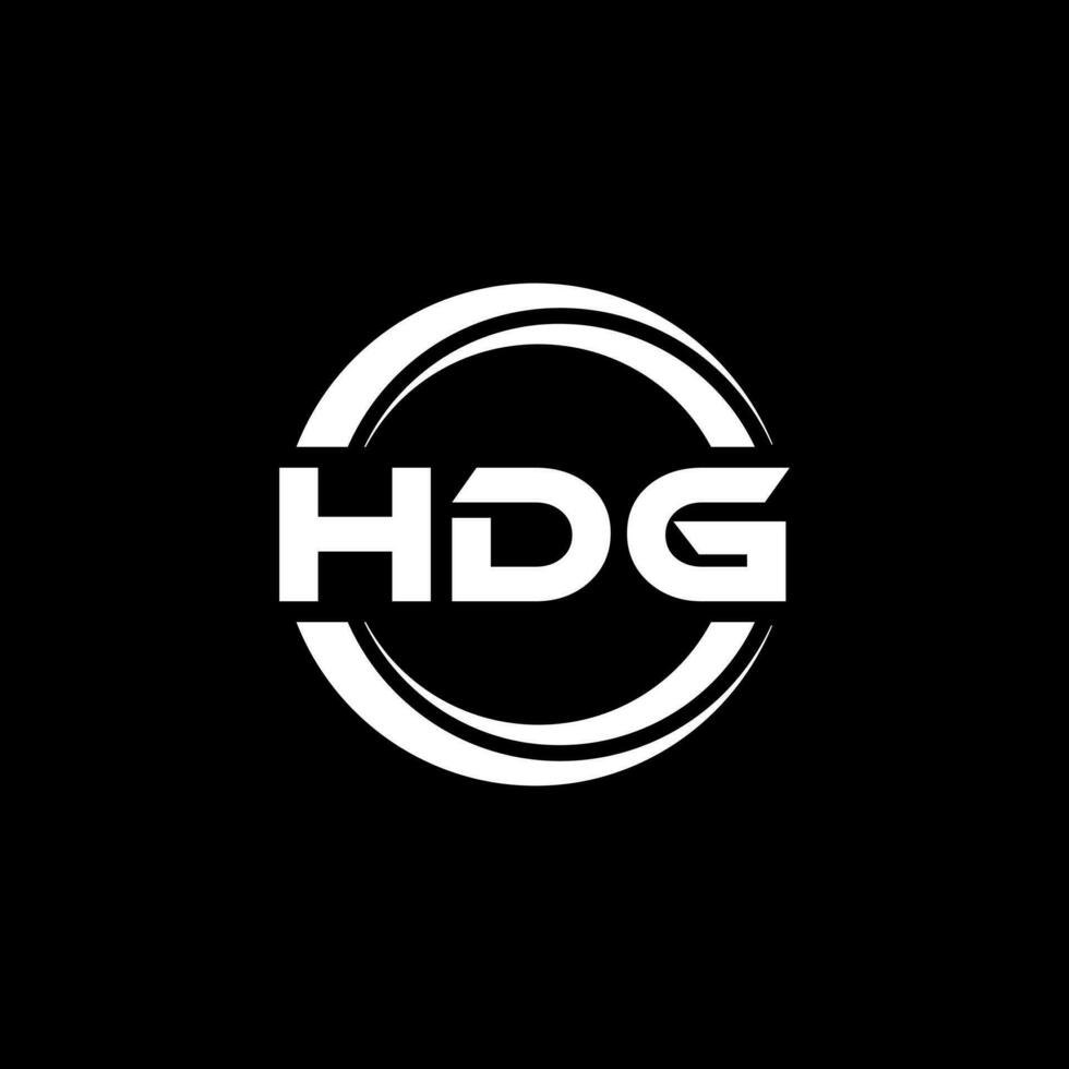 HDG Logo Design, Inspiration for a Unique Identity. Modern Elegance and Creative Design. Watermark Your Success with the Striking this Logo. vector